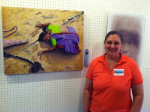 "In the News" wins honorable mention at the Fresh Art show in Marin County.